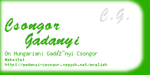 csongor gadanyi business card